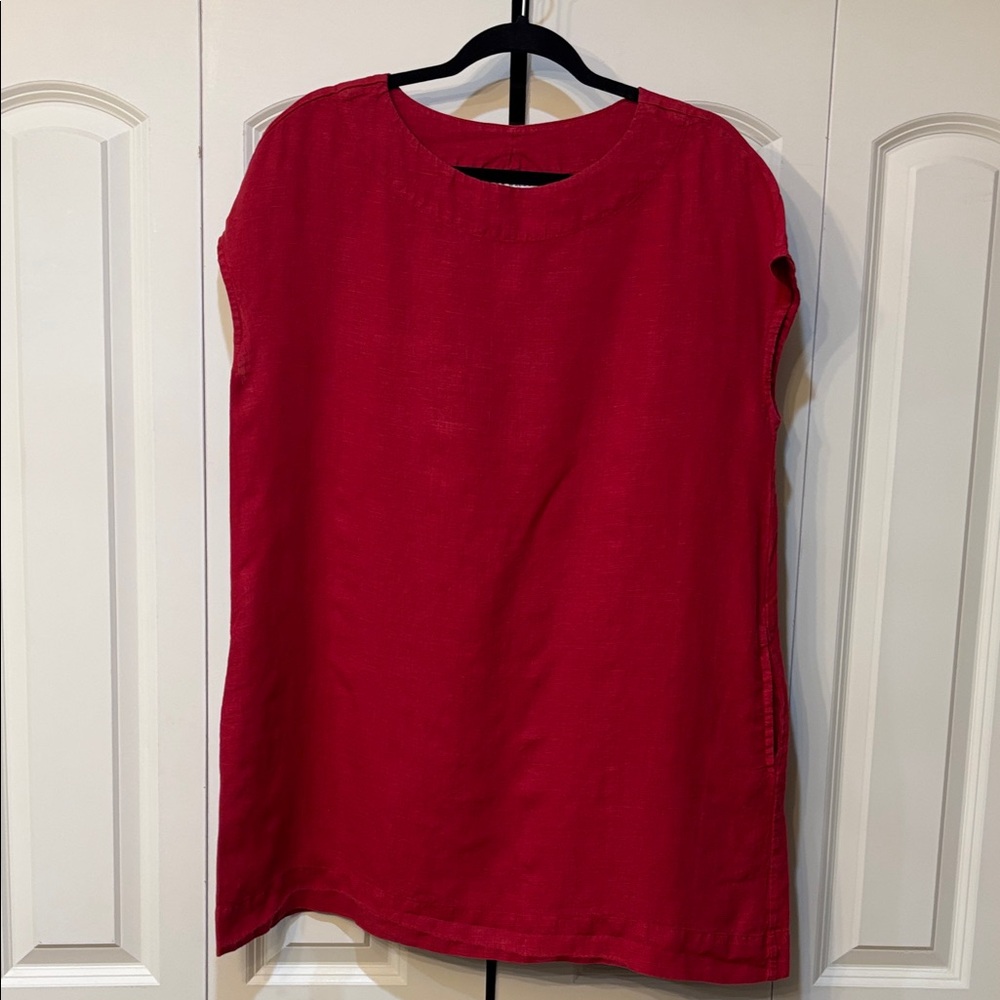 Bryn Walker Vibrant Red Tunic Top